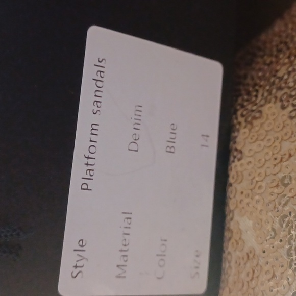 Denim stack heels - Picture 5 of 6